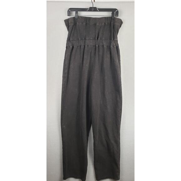 NOBO‎ Size L Strapless Jumpsuit Black Belted Neutral Indie Grunge Festival Boho - Picture 7 of 11